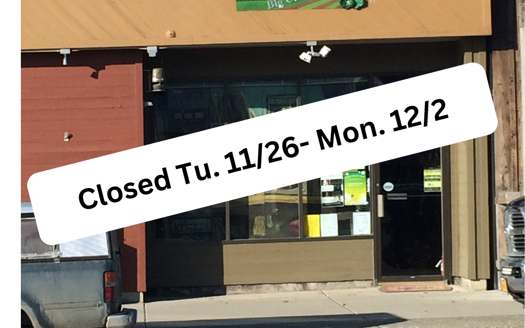 Closed Week of Thanksgiving